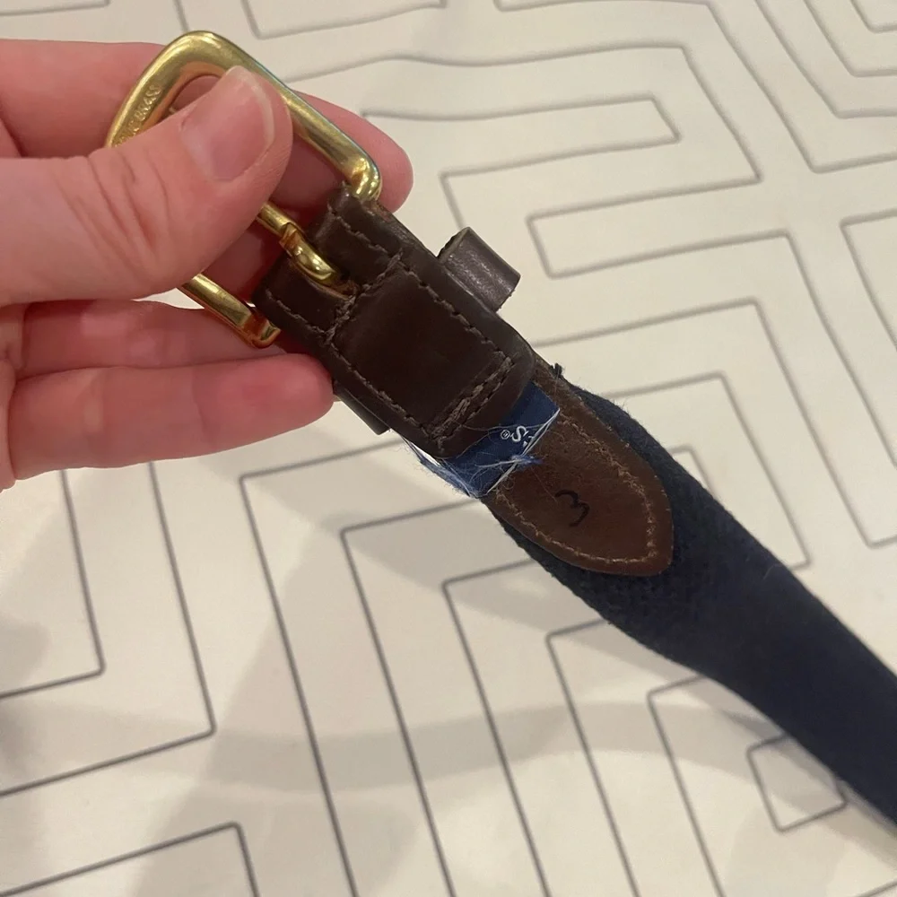 Vineyard Vines Boys American Flag Canvas Belt